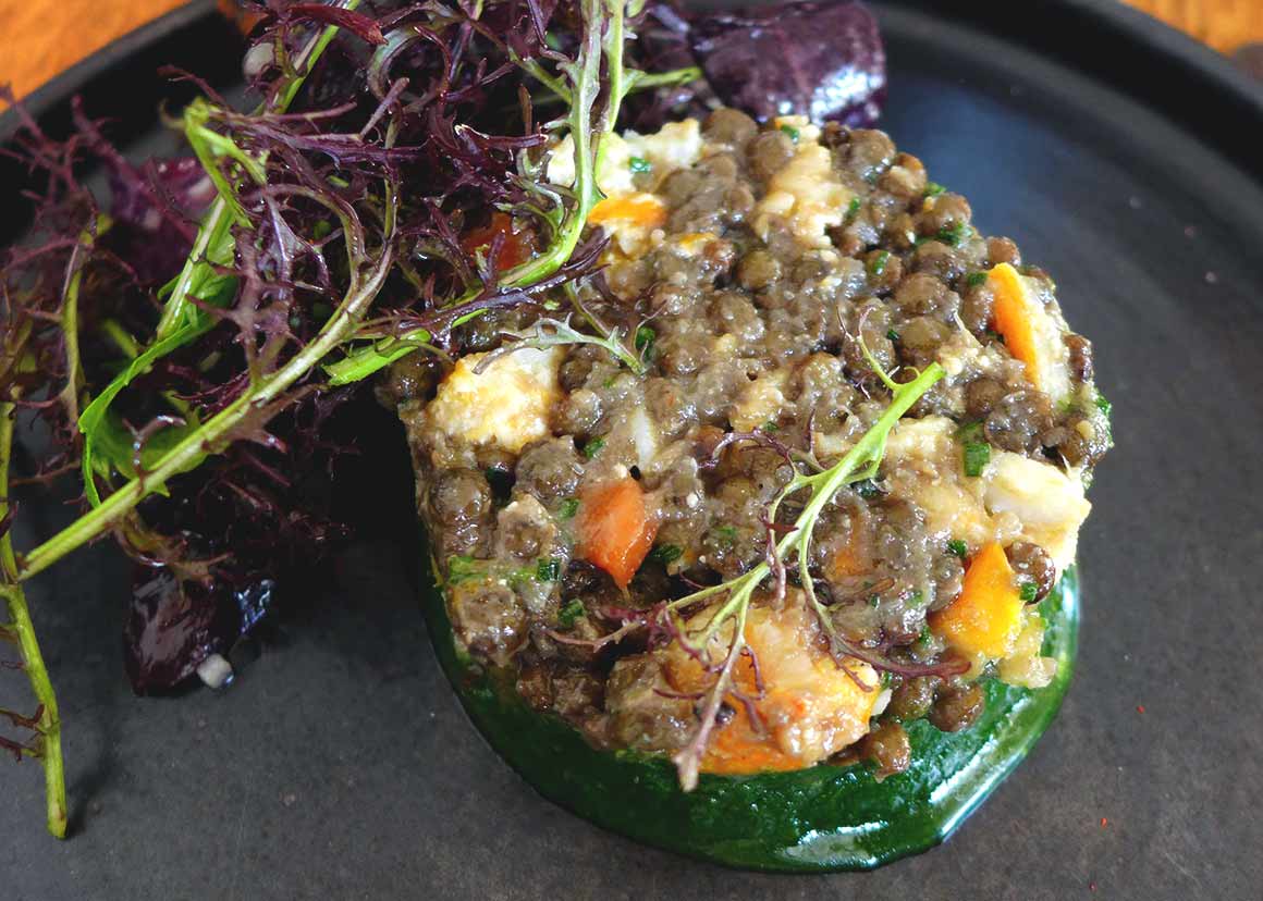 Restaurant Les Petits Princes : Salade de lentilles au haddock fumé