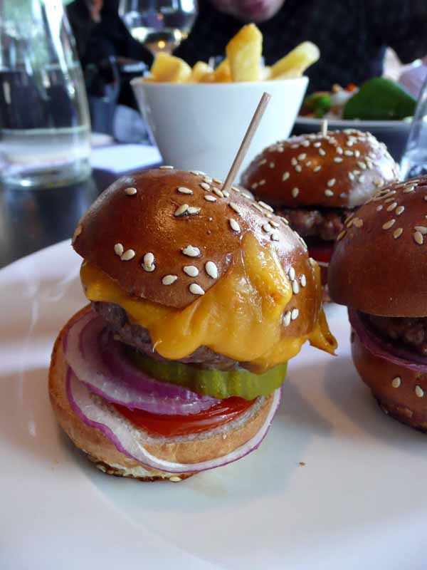 Restaurant Les Princes, Les 3 mini hamburgers frites 