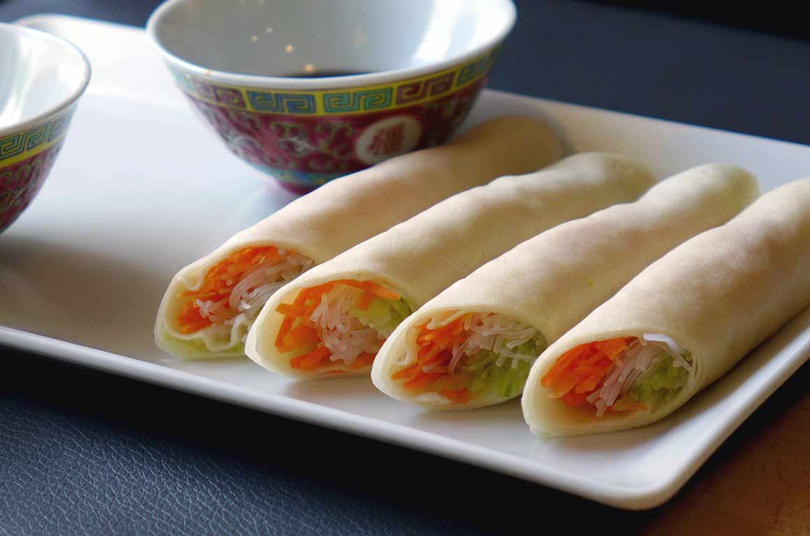 Restaurant Les Saveurs du Sichuan : Rouleaux du printemps végétarien