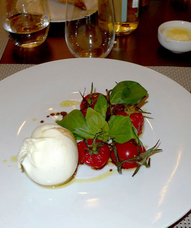 Restaurant L'Instant d'Or, Buratta et tomates