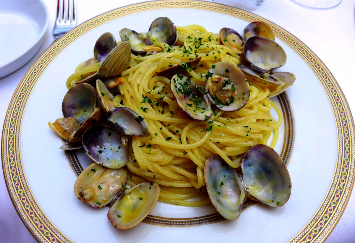 Restaurant Le Caméléon : Les spaghettis aux palourdes