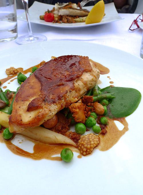 Restaurant Maison Blanche, poitrine de poulette jaune des Landes