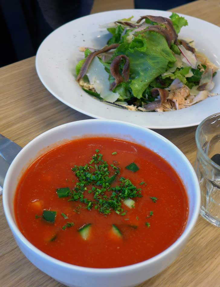 Restaurant Maison Plisson, soupe froide de tomate au piment