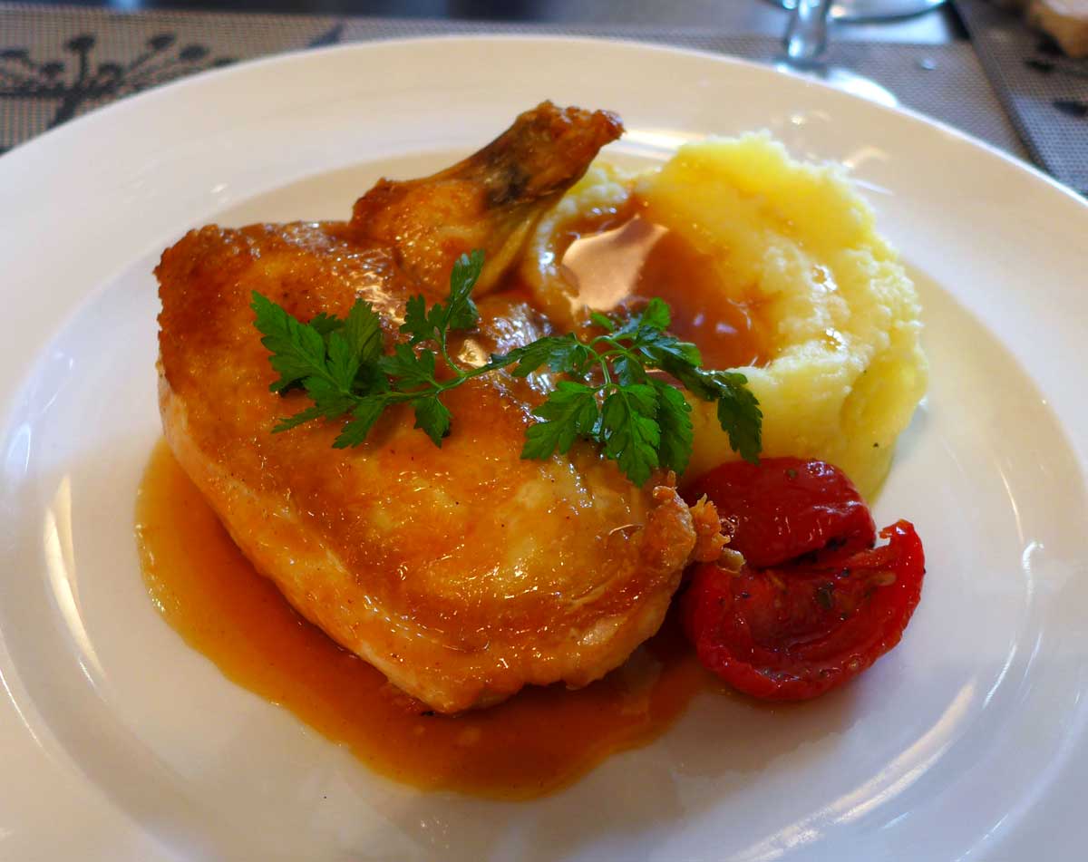 Restaurant Millesimes 62, Suprême de poulet rôti