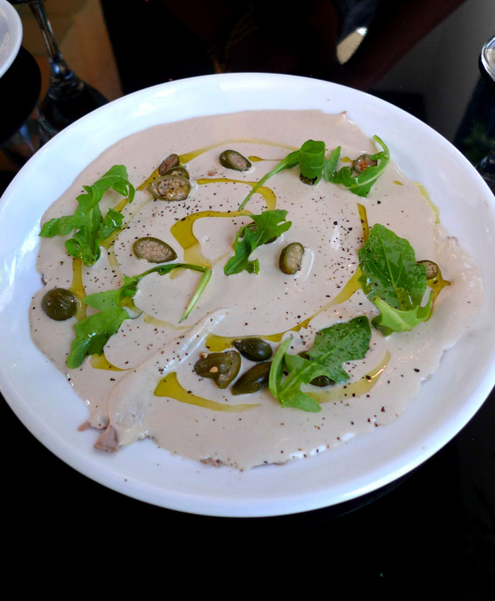 Restaurant Monsieur Bleu, vitello tonnato