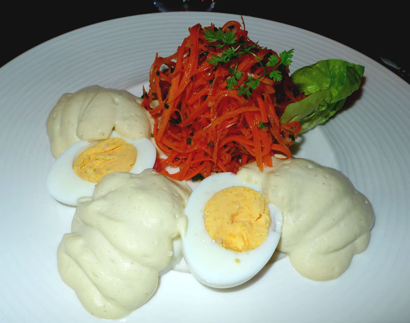 Restaurant Napoleone : Œufs mayonnaise et carottes râpées