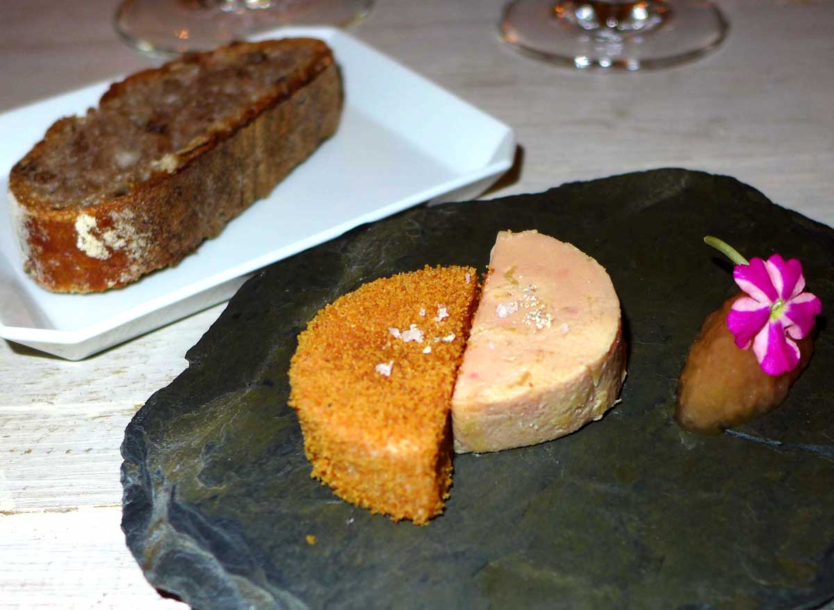 Restaurant Neige d'Eté, Foie gras et chutney