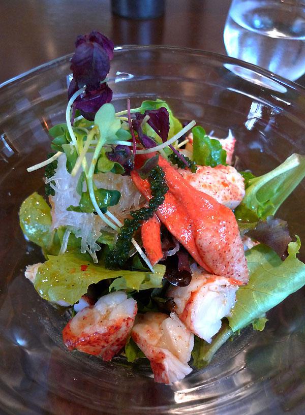 Restaurant Orient Extrême Neuilly, salade de homard 