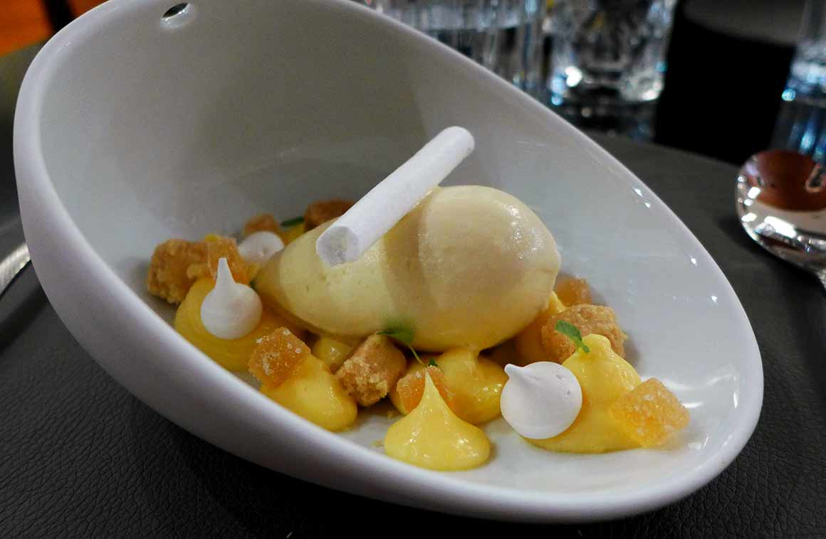 Restaurant ORIGIN, Vacherin au citron niçois et thym