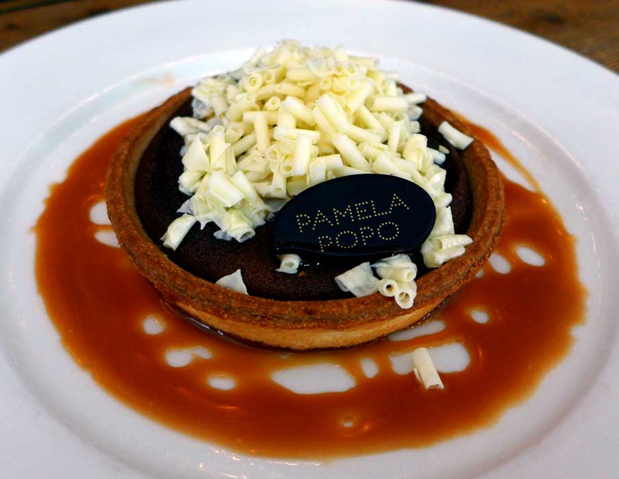 Restaurant Pamela Popo, tartelette au chocolat