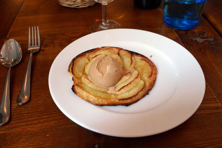 Restaurant Paris XVII, Tarte fine aux pommes