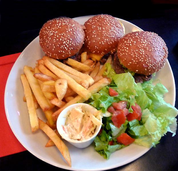 Restaurant PDG Marais, 3 mini burgers