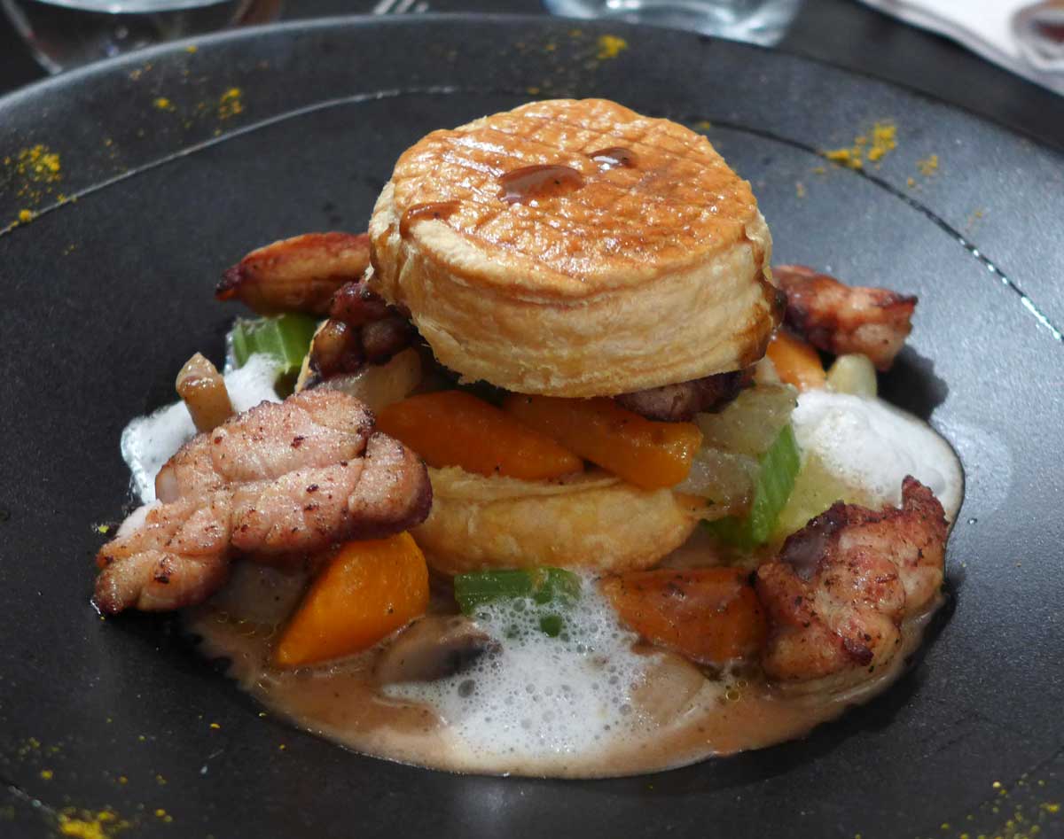 Restaurant Philippe Excoffier, vol au vent ris de veau