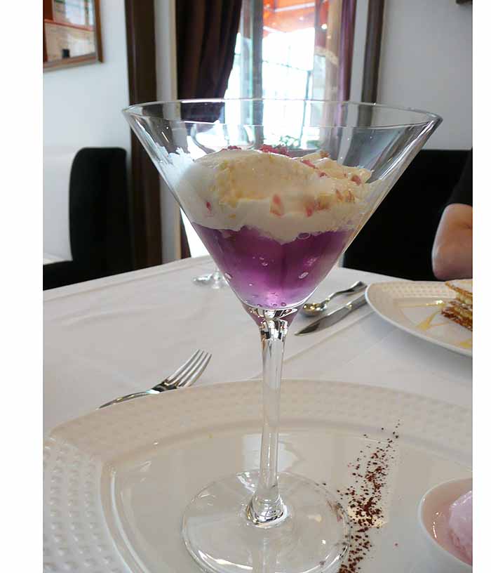 Restaurant Pierre, pana cotta