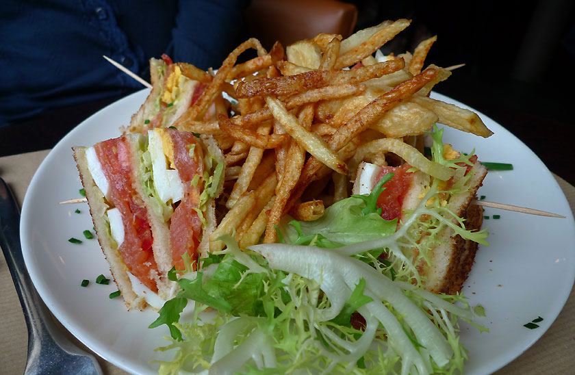 Restaurant PlayOff Wagram, Club Sandwich au saumon fumé