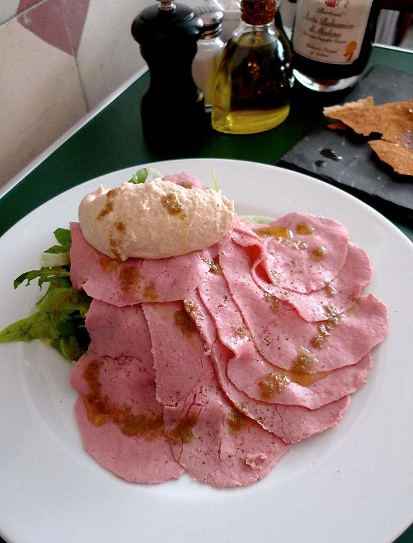 Restaurant Professore, vitelleo tonnato