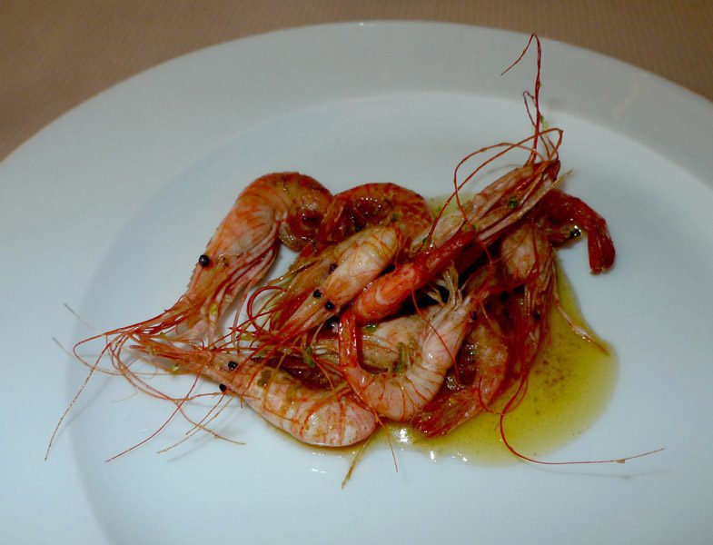 Restaurant RECH, Crevettes bouquet de Bretagne vivantes
