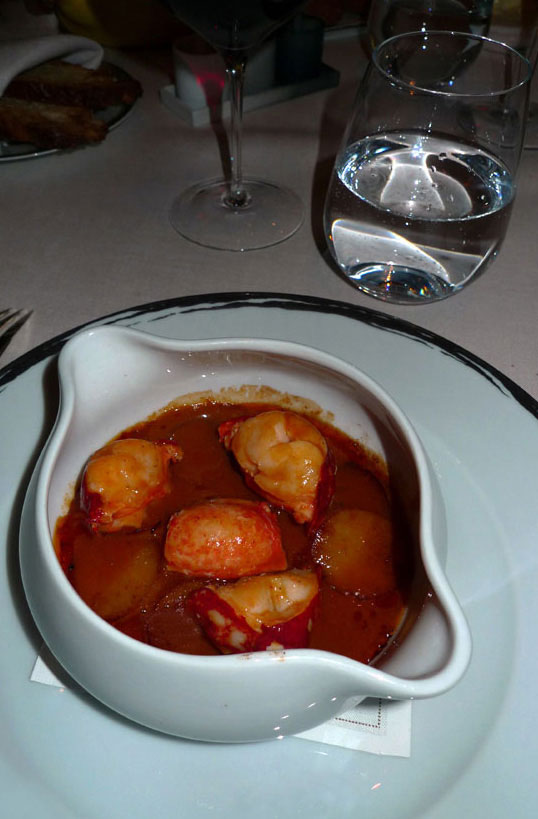 Restaurant Alain Ducasse : Homard et pomme de mer