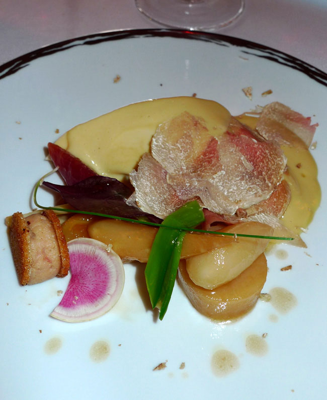 Restaurant Le Meurice, volaille Albufera et tartufi di Alba