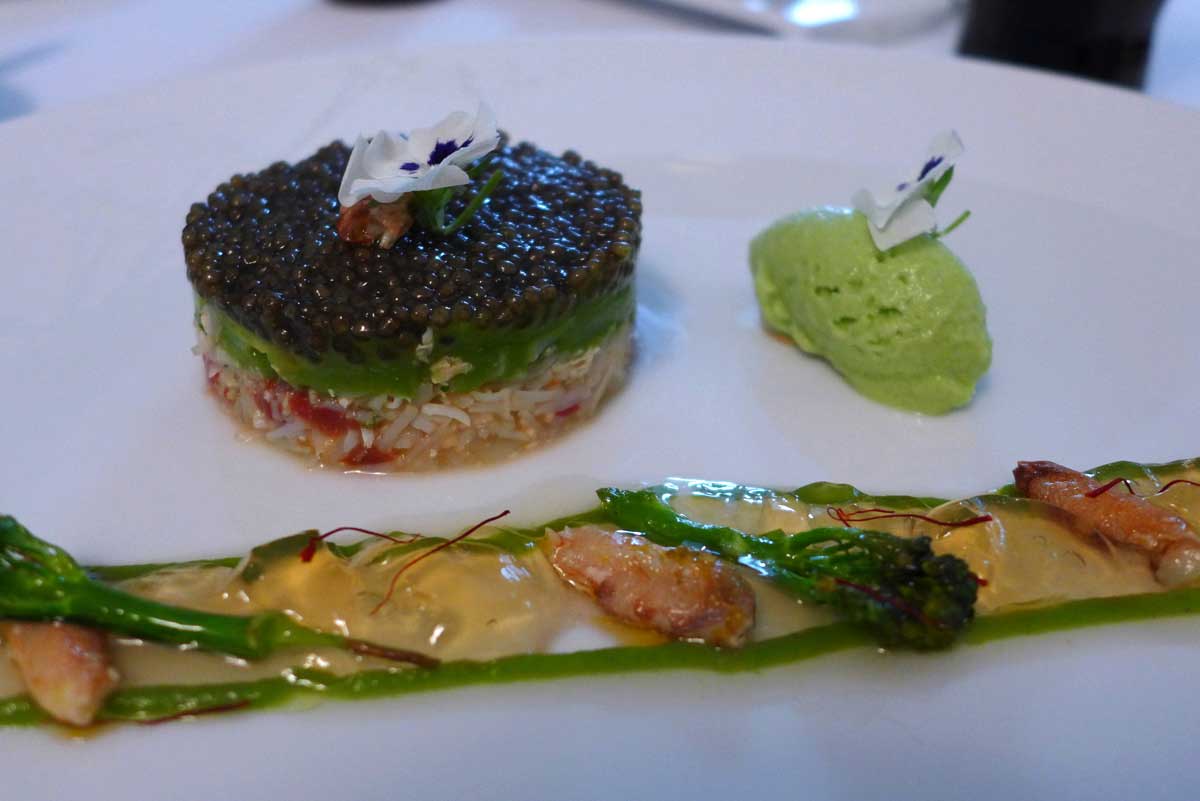 Restaurant Sylvestre : Tourteau de Roscoff rafraichi avec avocat