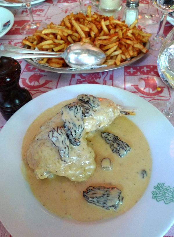 L’Auberge Bressanne, poulet à la crème au vin jaune