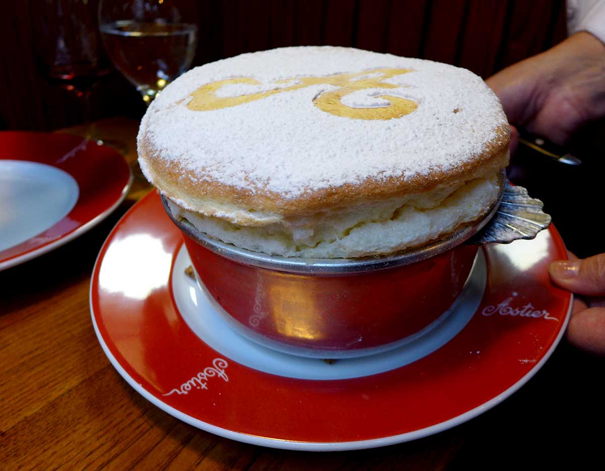 Restaurant Astier, le fameux soufflé