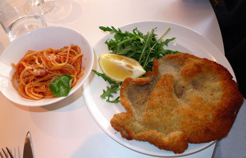 Restaurant Sassolini, escalope de veau