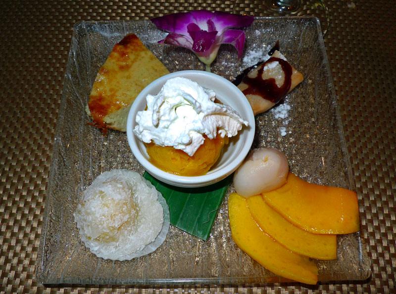 Restaurant Siamin, desserts du menu dégustation