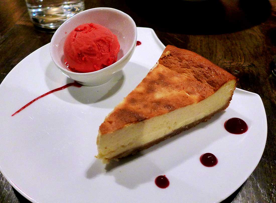 Restaurant Steaking : Arthur's cheesecake