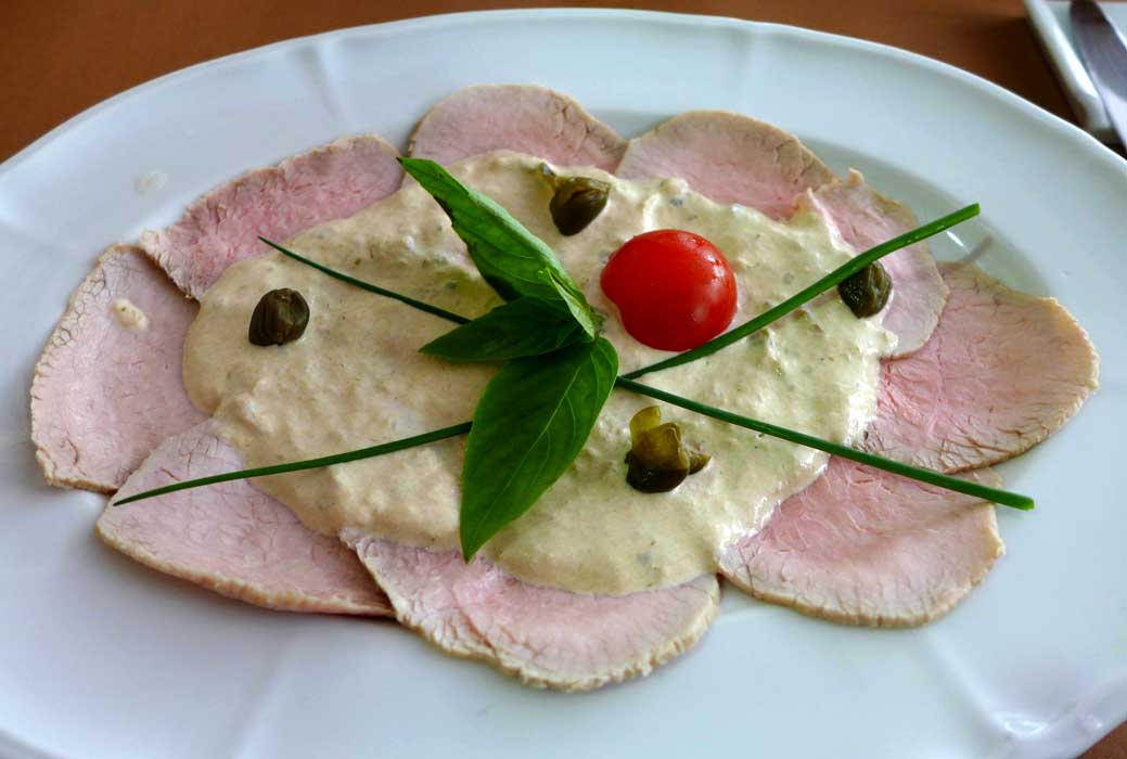 Restaurant Sumisura, vitello tonnato