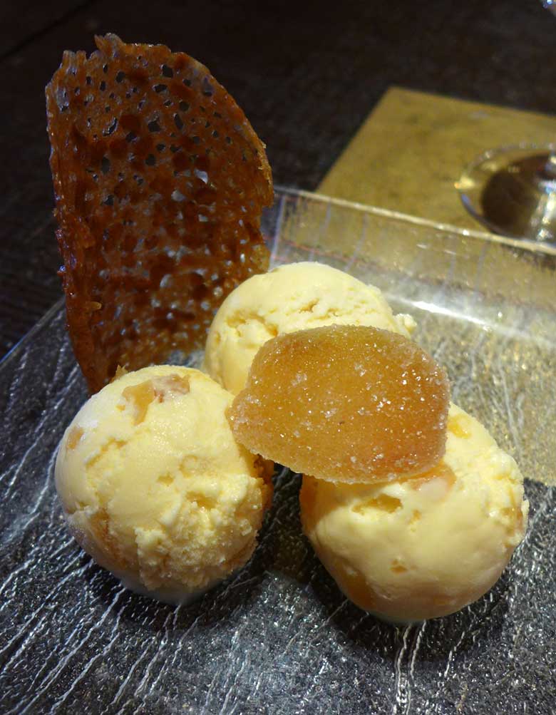 Restaurant Thiou sans Thiou : Crème glacée gingembre confit