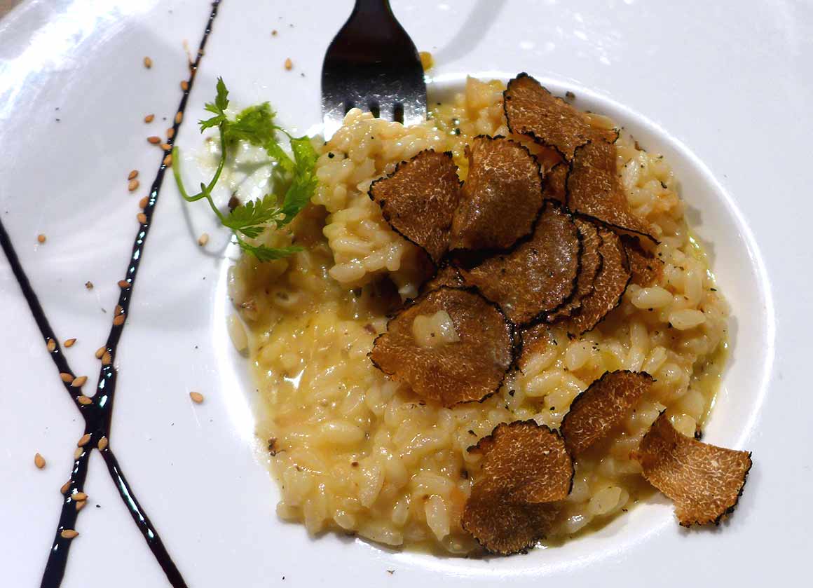 Restaurant Truffes Folies : Risotto canaroli à la truffe