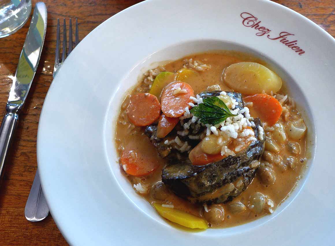 Restaurant Chez Julien, blanquette de joue de boeuf