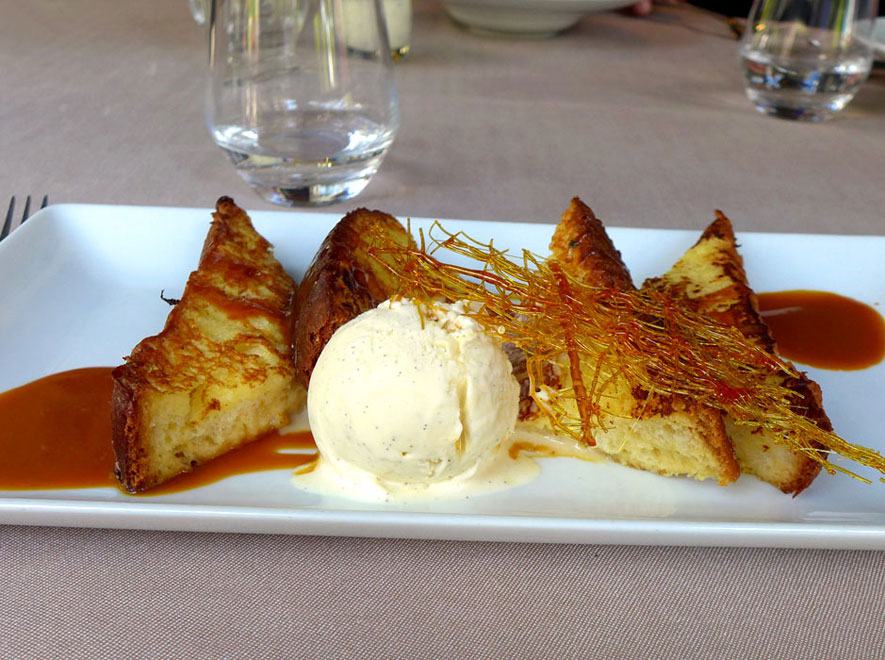Restaurant Villa Spicy : Brioche tiède façon pain perdu