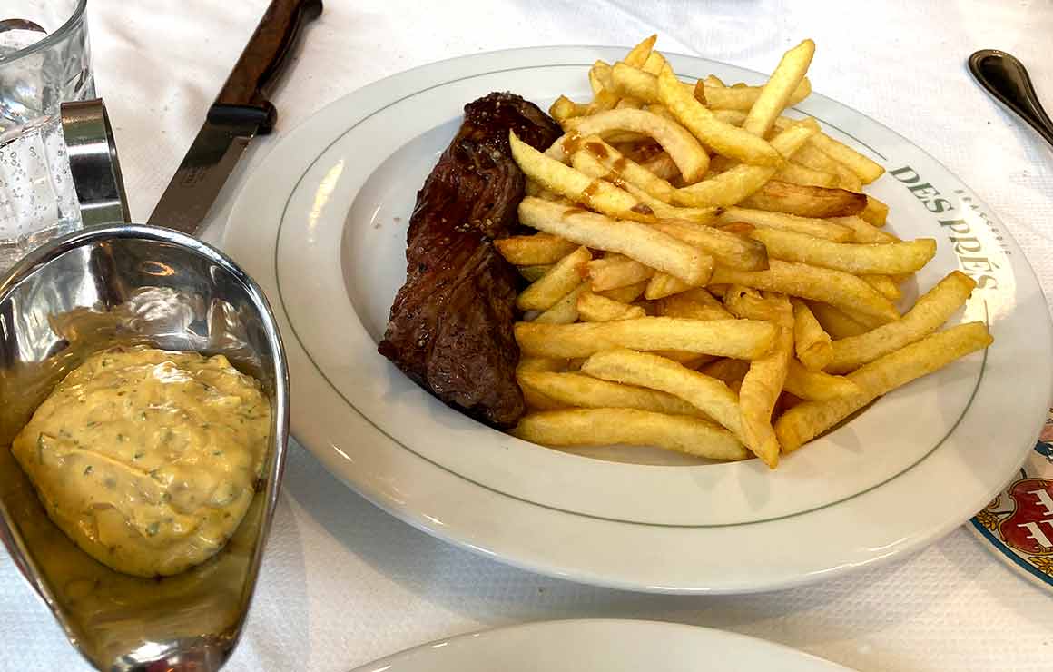 Bavette de boeuf frites et béarnaise