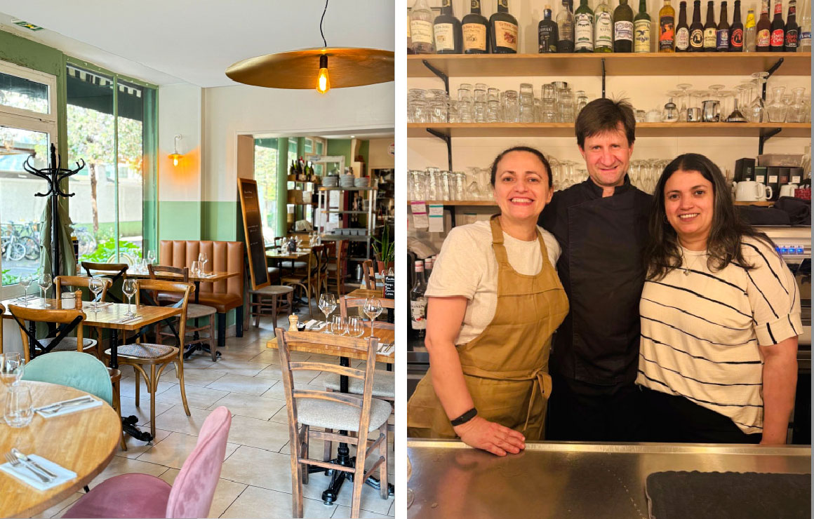 Le chef et l'équipe de L'Andouille