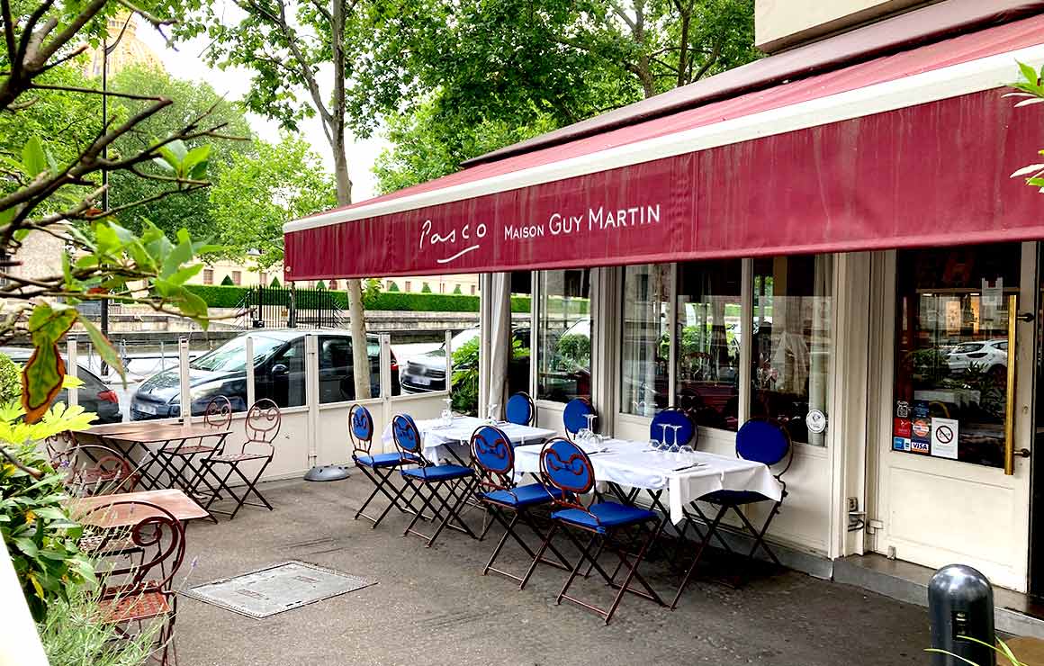 La terrasse du restaurant Pasco