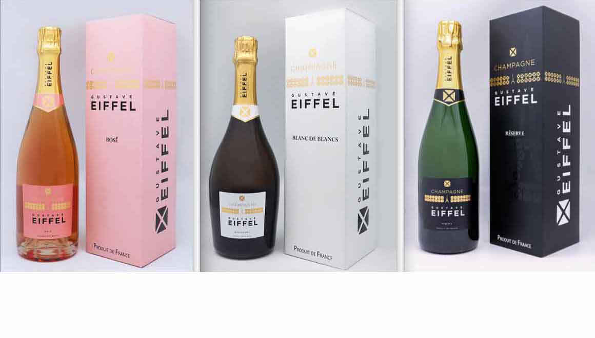 Champagne Gustave Eiffel Rosé, Blanc de Blancs, Brut Réserve