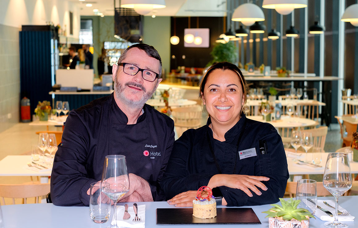 Les chefs Laurent Legat et Ghizlaine Ghazala