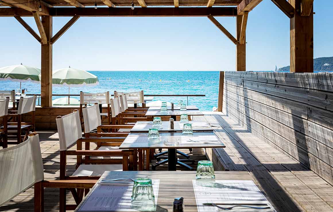 Restaurant Il Parasole vue sur la mer