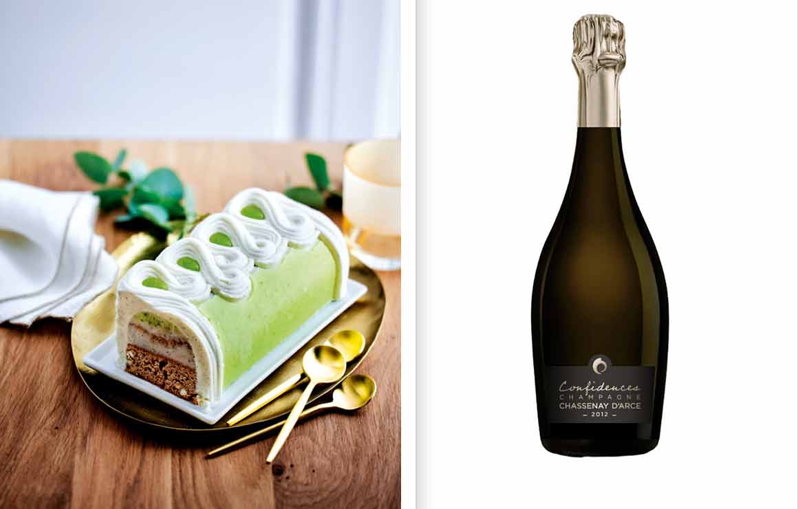 Bûche Jeffrey Cagnes Champagne Chassenay d'Arce