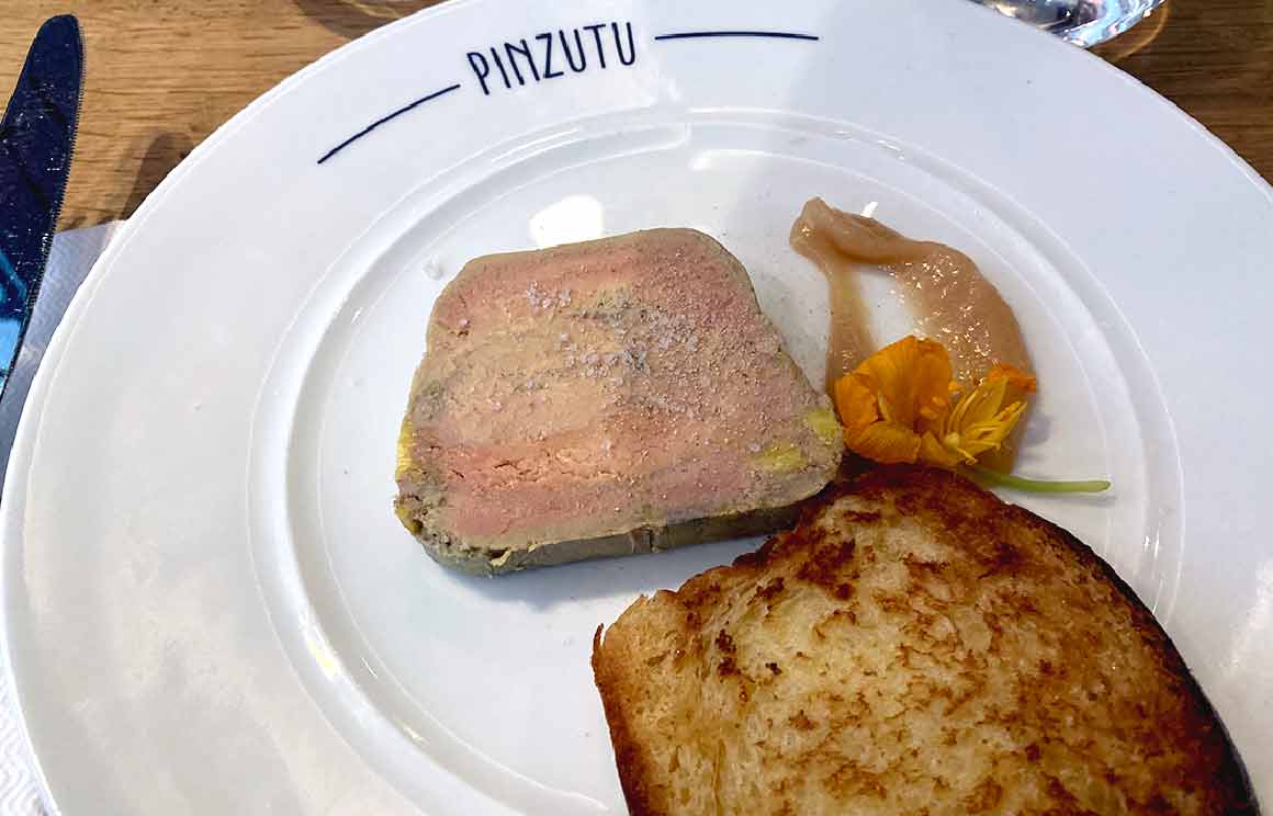Restaurant Pinzutu foie gras au Cap Corse