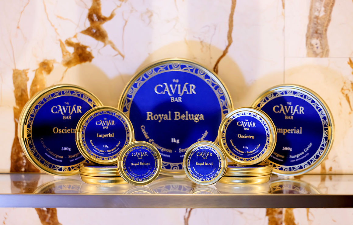 Caviar Bar London la gamme