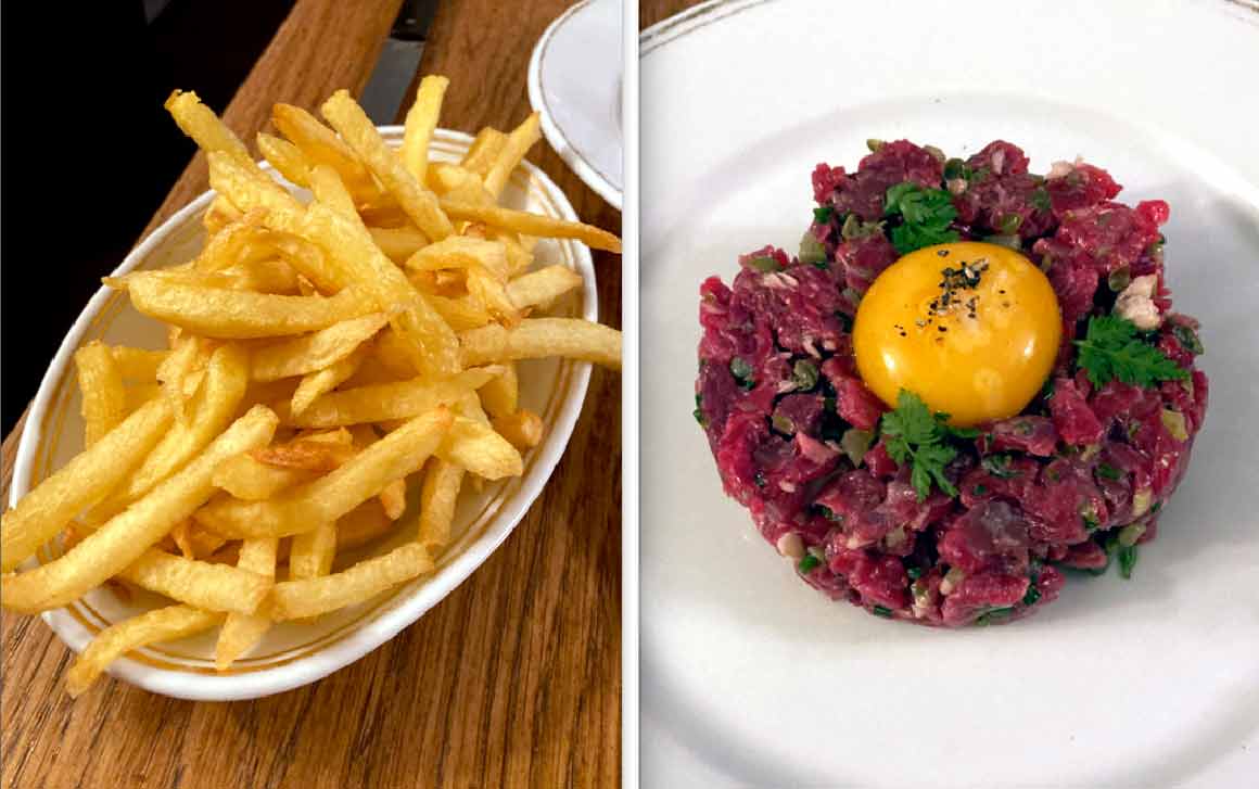 La Bourse et la Vie frites et tartare