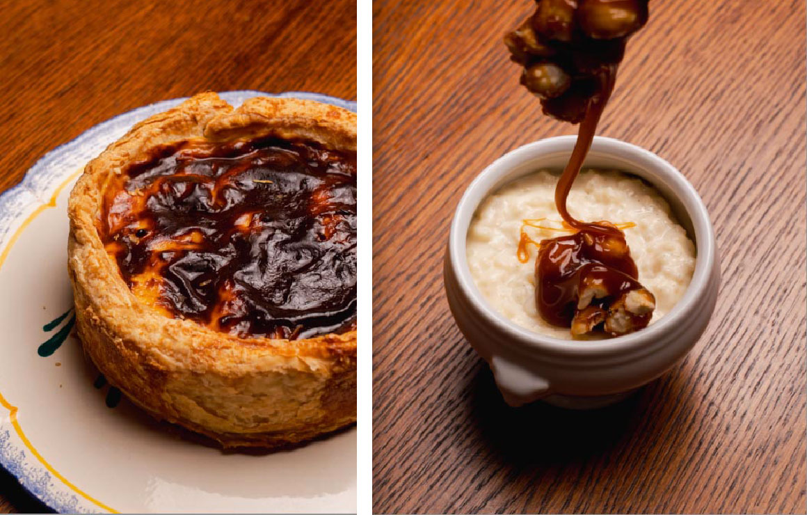 Club Cochon Flan, riz au lait