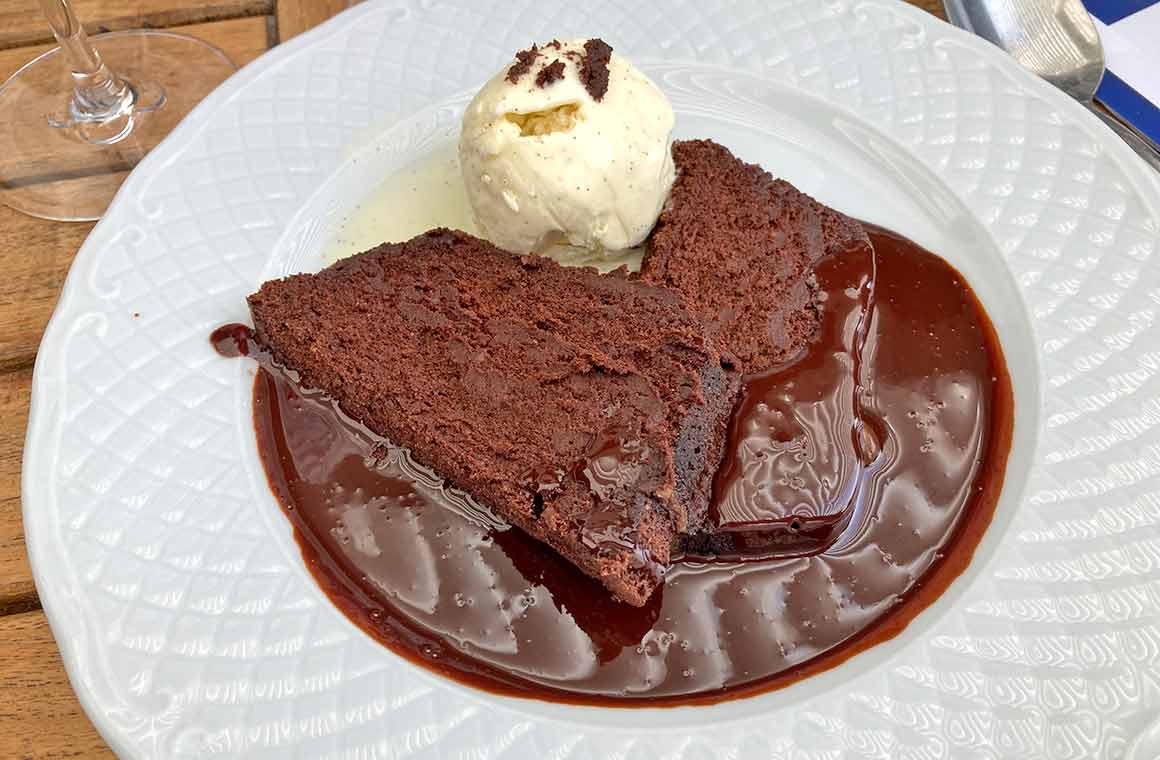 Restaurant La Cagouille fondant au chocolat