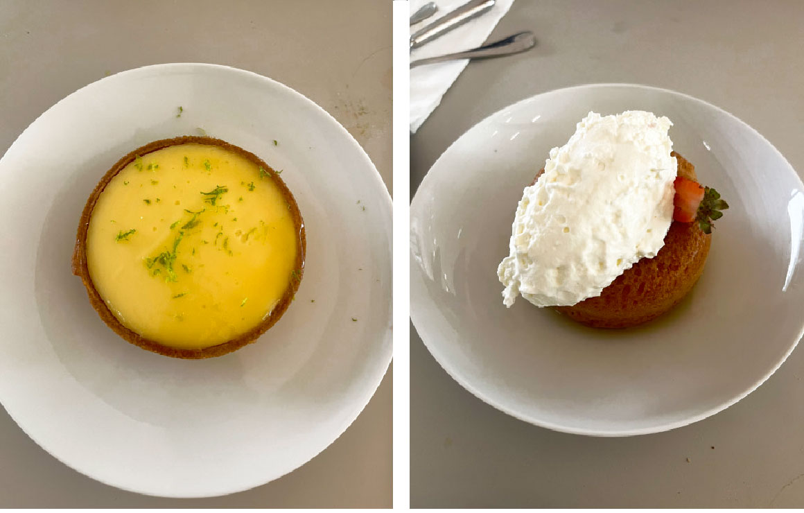 Tarte citron, Baba chantilly