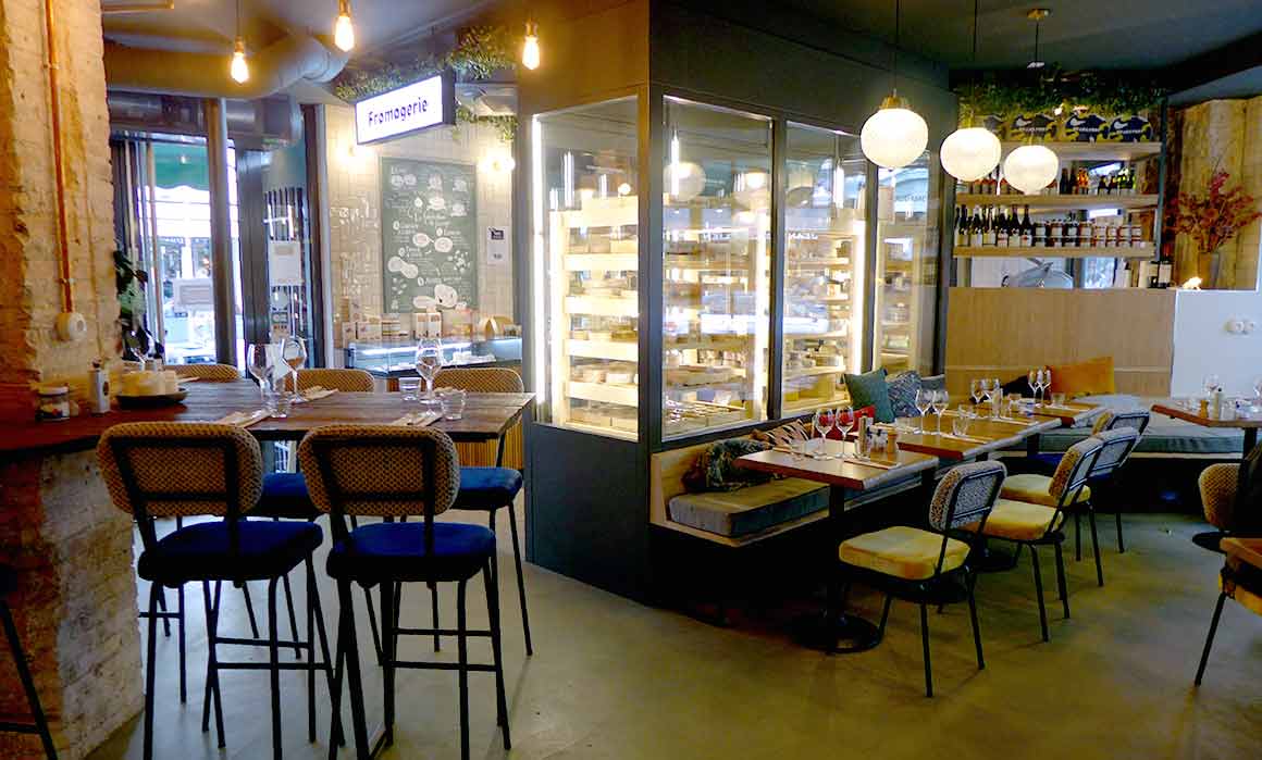 Fromagerie Monbleu, La salle du restaurant