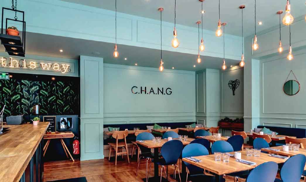 Restaurant Chang, ambiance moderne et chaleureuse