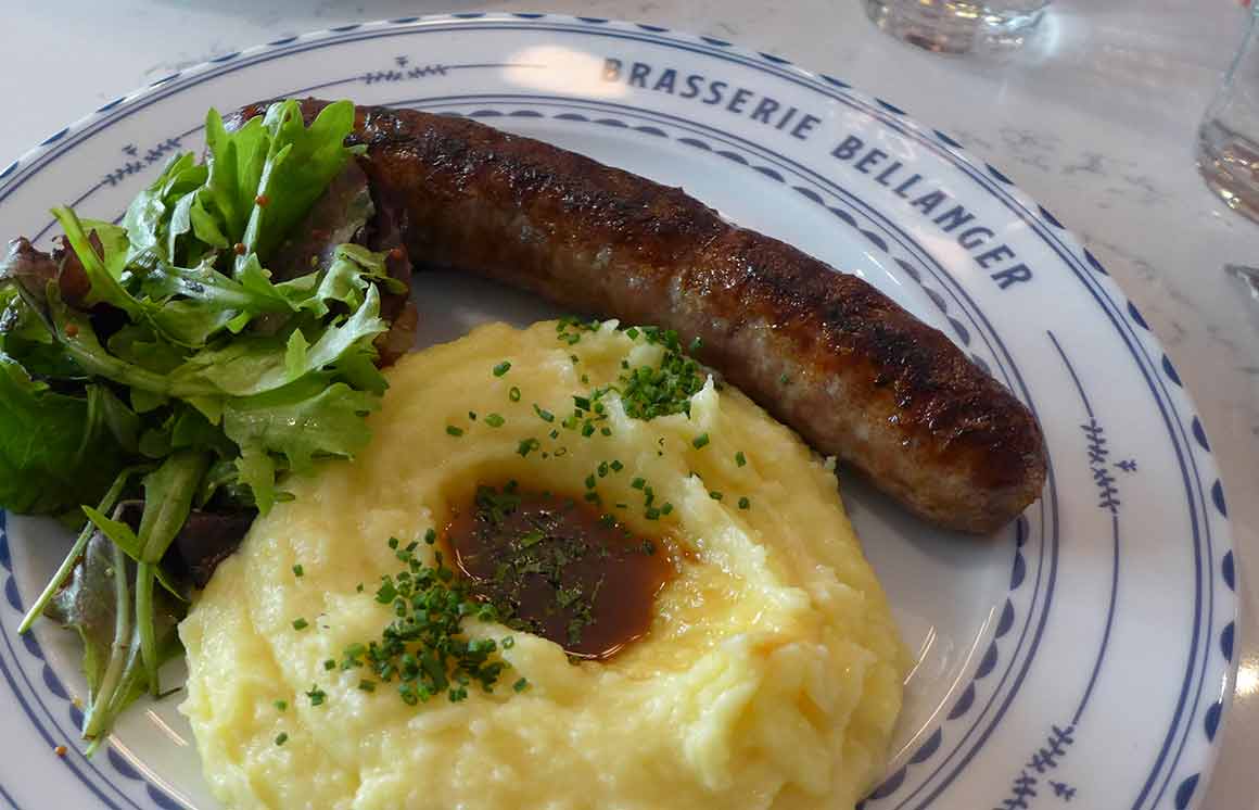 Brasserie Bellanger, La saucisse purée
